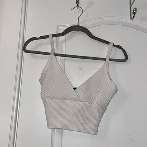 Kendall and kylie White cross front tank top